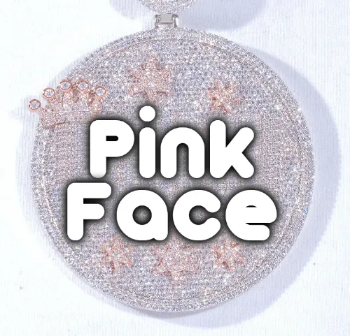 CUSTOM LETTER NECKLACE 3D BIG CROWN DISC sold by The GUU Shop