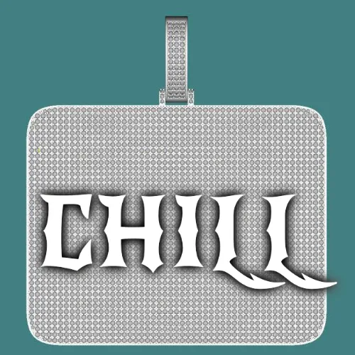 CUSTOM LETTER NECKLACE 3D BIG SQUARE sold by The GUU Shop