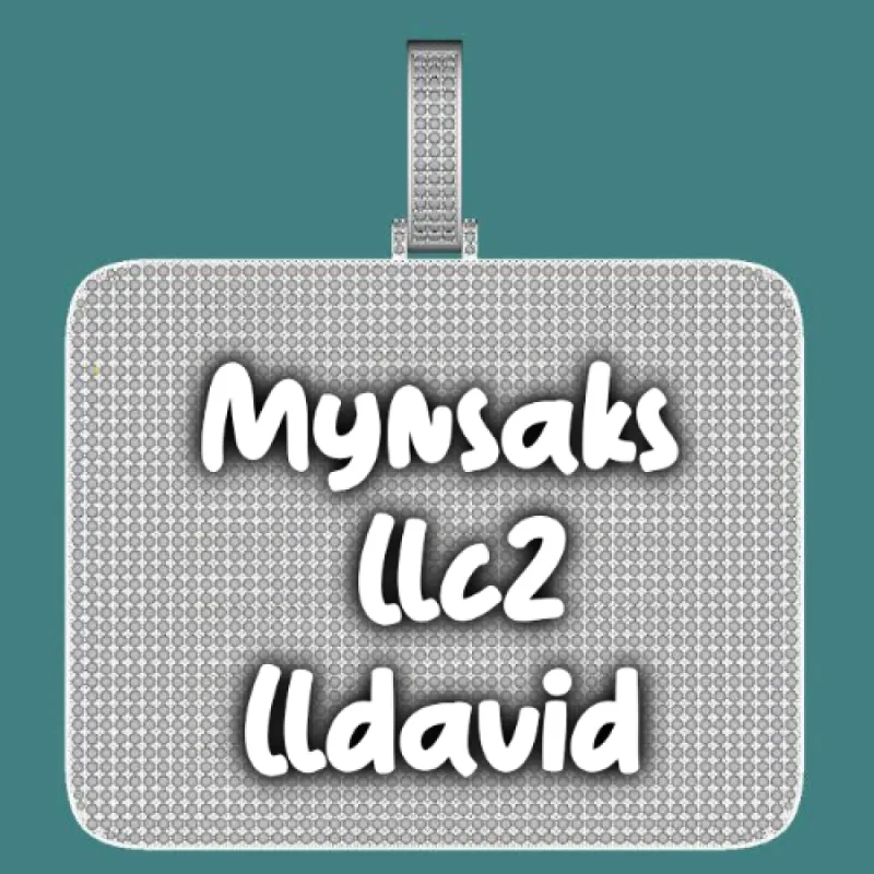 CUSTOM LETTER NECKLACE 3D BIG SQUARE sold by The GUU Shop