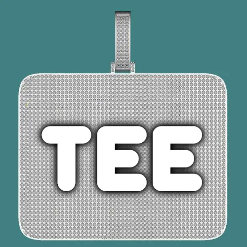 CUSTOM LETTER NECKLACE 3D BIG SQUARE sold by The GUU Shop