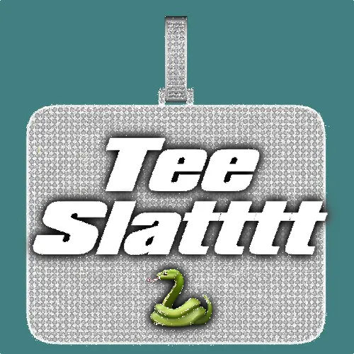 CUSTOM LETTER NECKLACE 3D BIG SQUARE sold by The GUU Shop