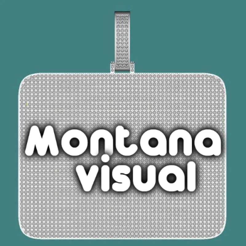 CUSTOM LETTER NECKLACE 3D BIG SQUARE sold by The GUU Shop