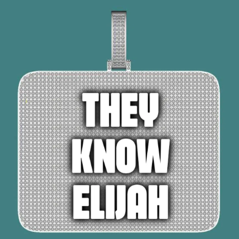 CUSTOM LETTER NECKLACE 3D BIG SQUARE sold by The GUU Shop