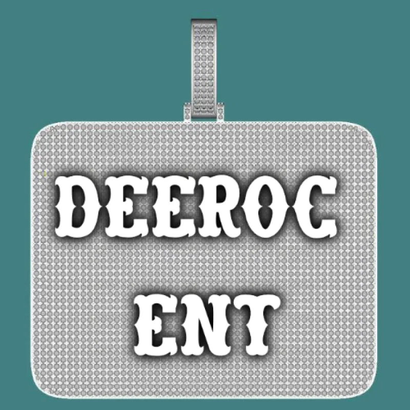 CUSTOM LETTER NECKLACE 3D BIG SQUARE sold by The GUU Shop