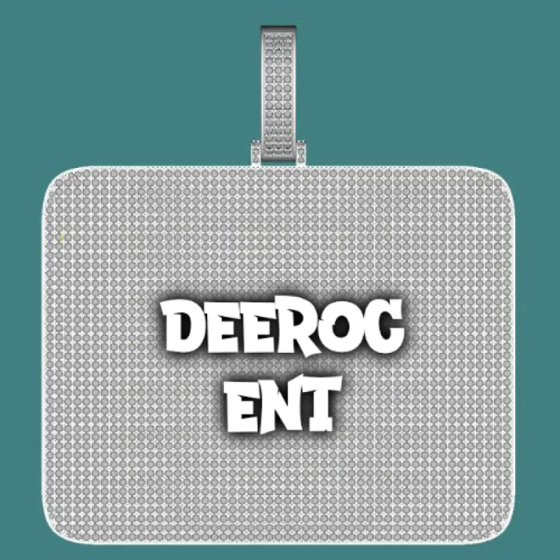 CUSTOM LETTER NECKLACE 3D BIG SQUARE sold by The GUU Shop