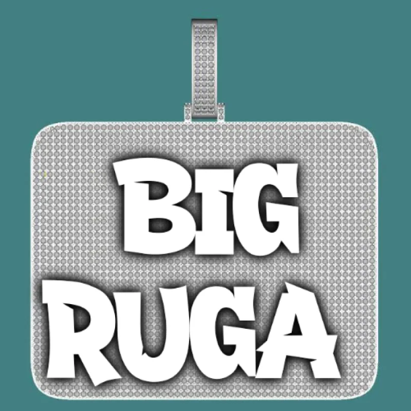 CUSTOM LETTER NECKLACE 3D BIG SQUARE sold by The GUU Shop