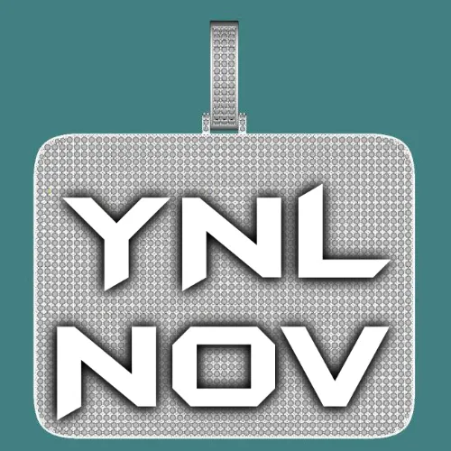 CUSTOM LETTER NECKLACE 3D BIG SQUARE sold by The GUU Shop