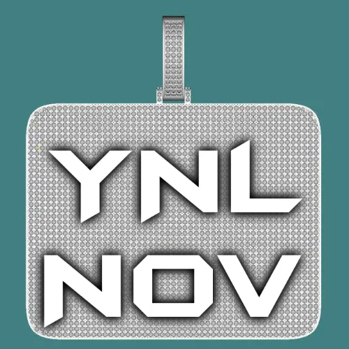 CUSTOM LETTER NECKLACE 3D BIG SQUARE sold by The GUU Shop