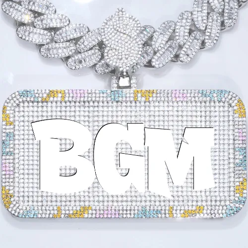 CUSTOM LETTER NECKLACE 3D COLORFUL SQUARE sold by The GUU Shop