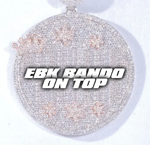 CUSTOM LETTER NECKLACE 3D BIG CROWN DISC sold by The GUU Shop