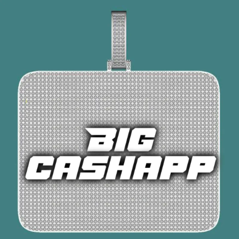 CUSTOM LETTER NECKLACE 3D BIG SQUARE sold by The GUU Shop