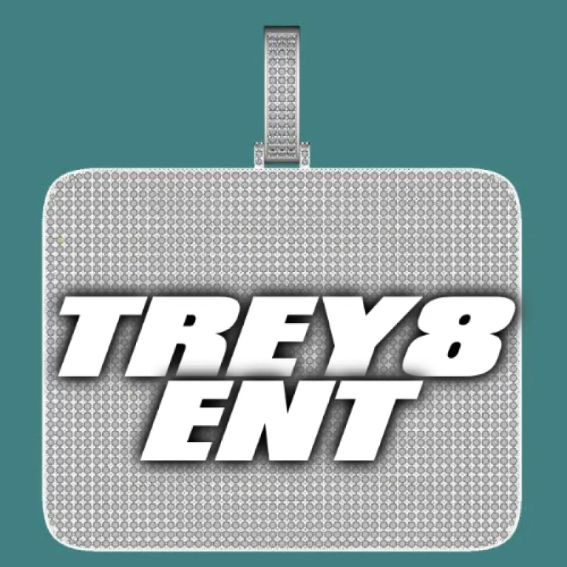 CUSTOM LETTER NECKLACE 3D BIG SQUARE sold by The GUU Shop