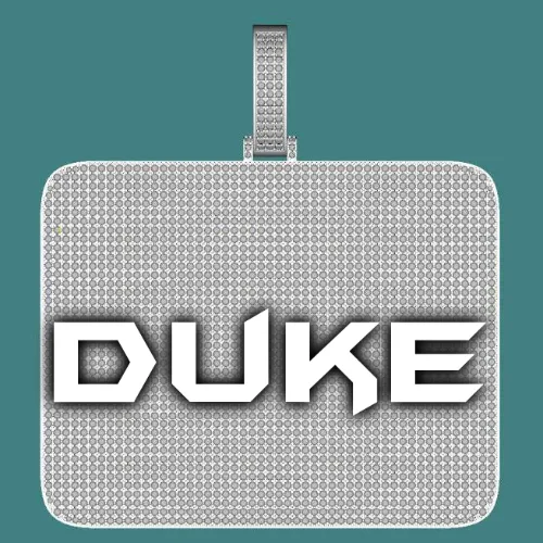 CUSTOM LETTER NECKLACE 3D BIG SQUARE sold by The GUU Shop