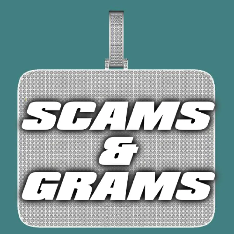 CUSTOM LETTER NECKLACE 3D BIG SQUARE sold by The GUU Shop