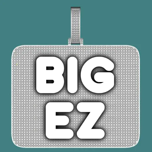 CUSTOM LETTER NECKLACE 3D BIG SQUARE sold by The GUU Shop