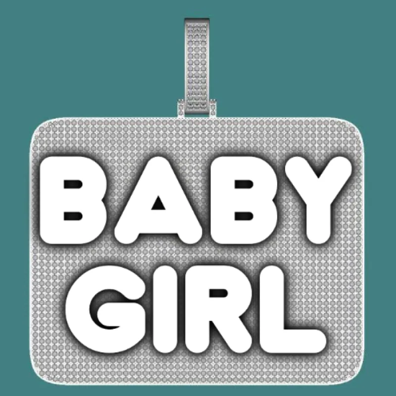 CUSTOM LETTER NECKLACE 3D BIG SQUARE sold by The GUU Shop