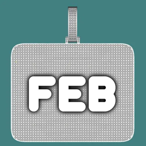 CUSTOM LETTER NECKLACE 3D BIG SQUARE sold by The GUU Shop