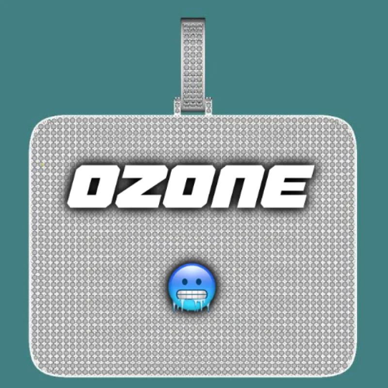 CUSTOM LETTER NECKLACE 3D BIG SQUARE sold by The GUU Shop