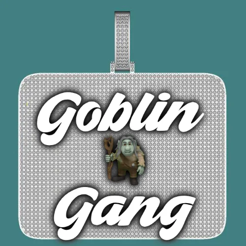 CUSTOM LETTER NECKLACE 3D BIG SQUARE sold by The GUU Shop