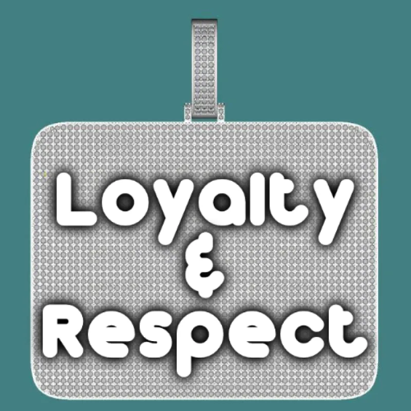 CUSTOM LETTER NECKLACE 3D BIG SQUARE sold by The GUU Shop