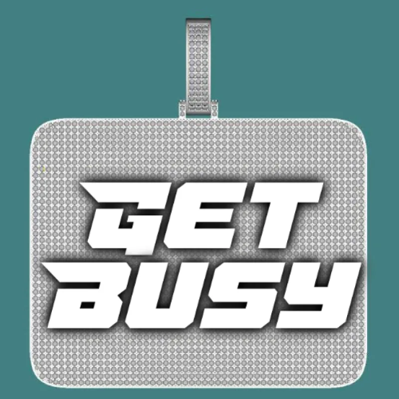 CUSTOM LETTER NECKLACE 3D BIG SQUARE sold by The GUU Shop