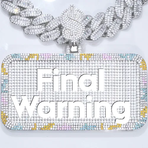 CUSTOM LETTER NECKLACE 3D COLORFUL SQUARE sold by The GUU Shop