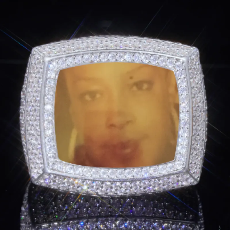 3D CUSTOM PICTURE ICED RING sold by The GUU Shop