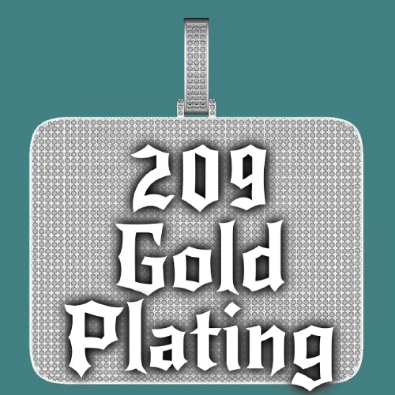 CUSTOM LETTER NECKLACE 3D BIG SQUARE sold by The GUU Shop