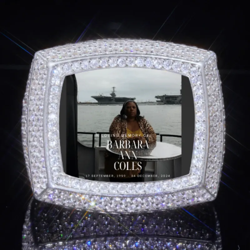 3D CUSTOM PICTURE ICED RING sold by The GUU Shop