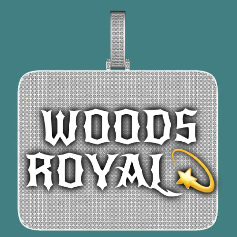 CUSTOM LETTER NECKLACE 3D BIG SQUARE sold by The GUU Shop