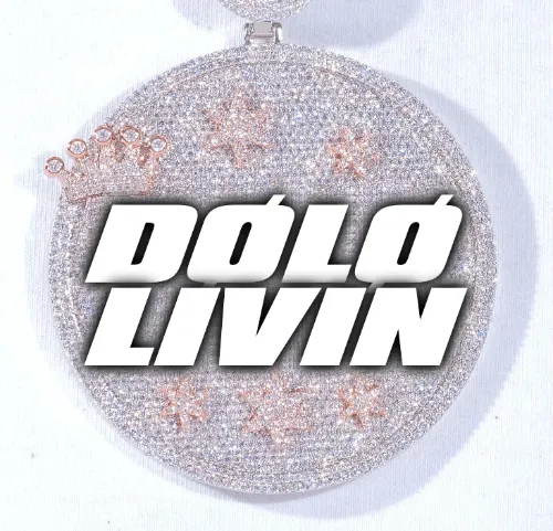 CUSTOM LETTER NECKLACE 3D BIG CROWN DISC sold by The GUU Shop