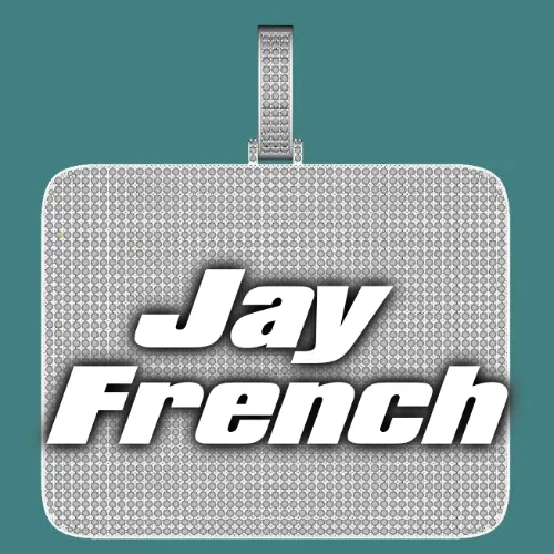 CUSTOM LETTER NECKLACE 3D BIG SQUARE sold by The GUU Shop