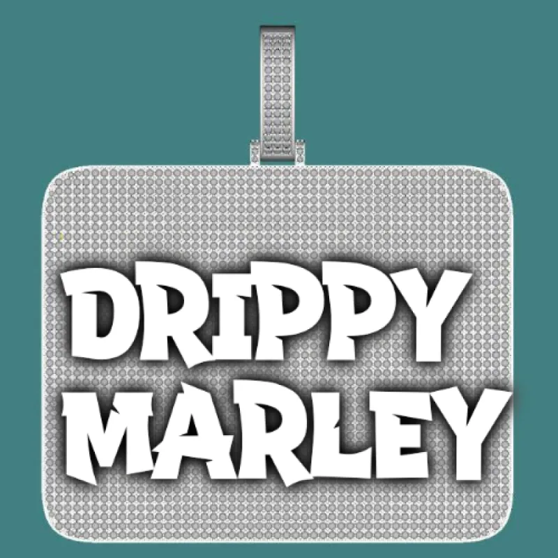 CUSTOM LETTER NECKLACE 3D BIG SQUARE sold by The GUU Shop