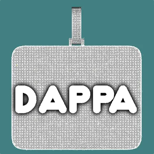 CUSTOM LETTER NECKLACE 3D BIG SQUARE sold by The GUU Shop