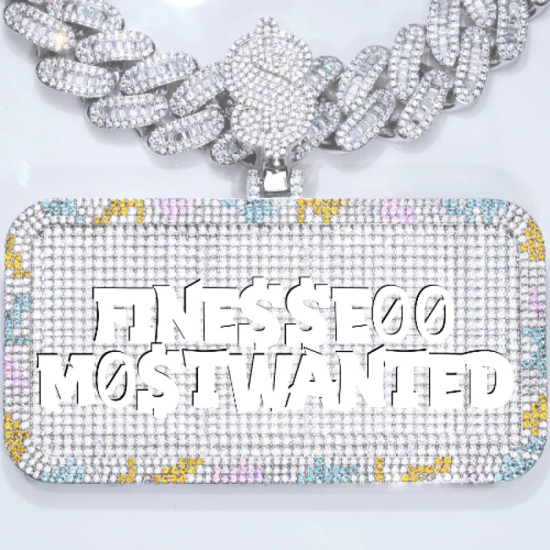 CUSTOM LETTER NECKLACE 3D COLORFUL SQUARE sold by The GUU Shop