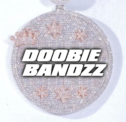 CUSTOM LETTER NECKLACE 3D BIG CROWN DISC sold by The GUU Shop