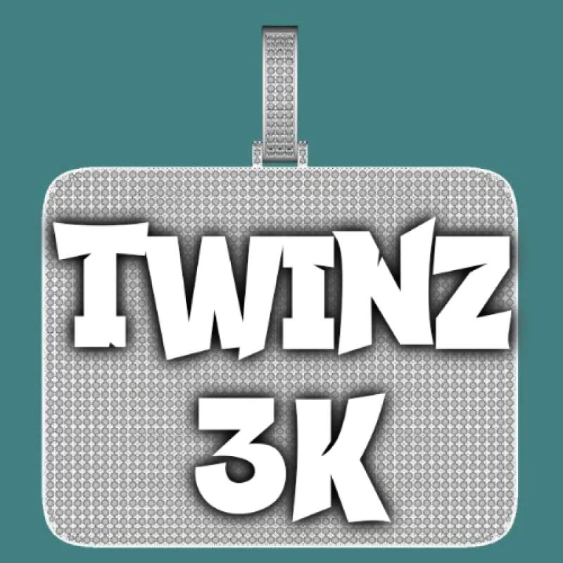 CUSTOM LETTER NECKLACE 3D BIG SQUARE sold by The GUU Shop