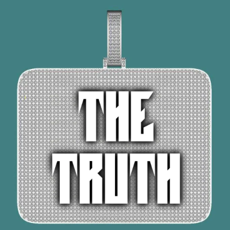 CUSTOM LETTER NECKLACE 3D BIG SQUARE sold by The GUU Shop