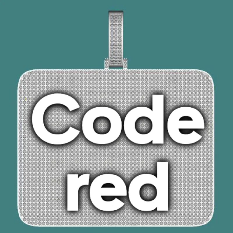 CUSTOM LETTER NECKLACE 3D BIG SQUARE sold by The GUU Shop