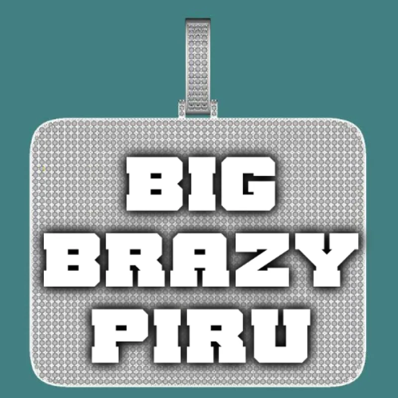 CUSTOM LETTER NECKLACE 3D BIG SQUARE sold by The GUU Shop