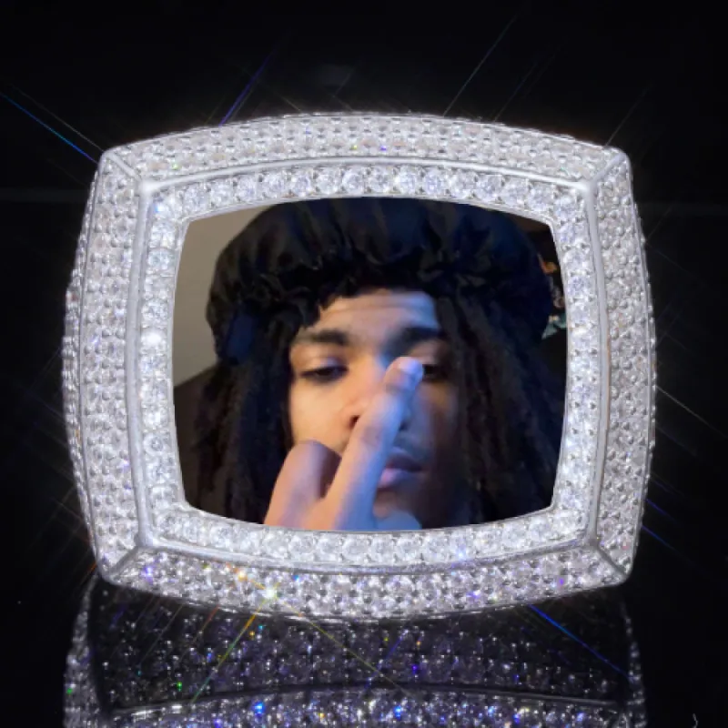 3D CUSTOM PICTURE ICED RING sold by The GUU Shop