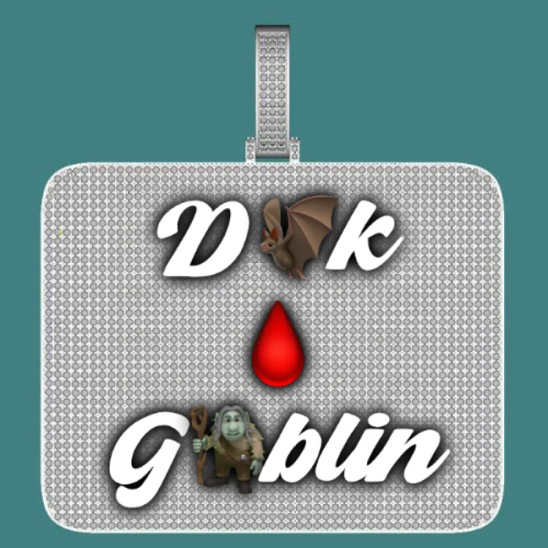 CUSTOM LETTER NECKLACE 3D BIG SQUARE sold by The GUU Shop