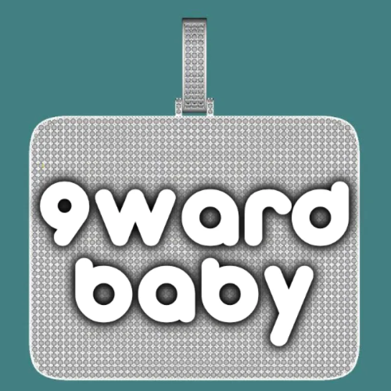 CUSTOM LETTER NECKLACE 3D BIG SQUARE sold by The GUU Shop