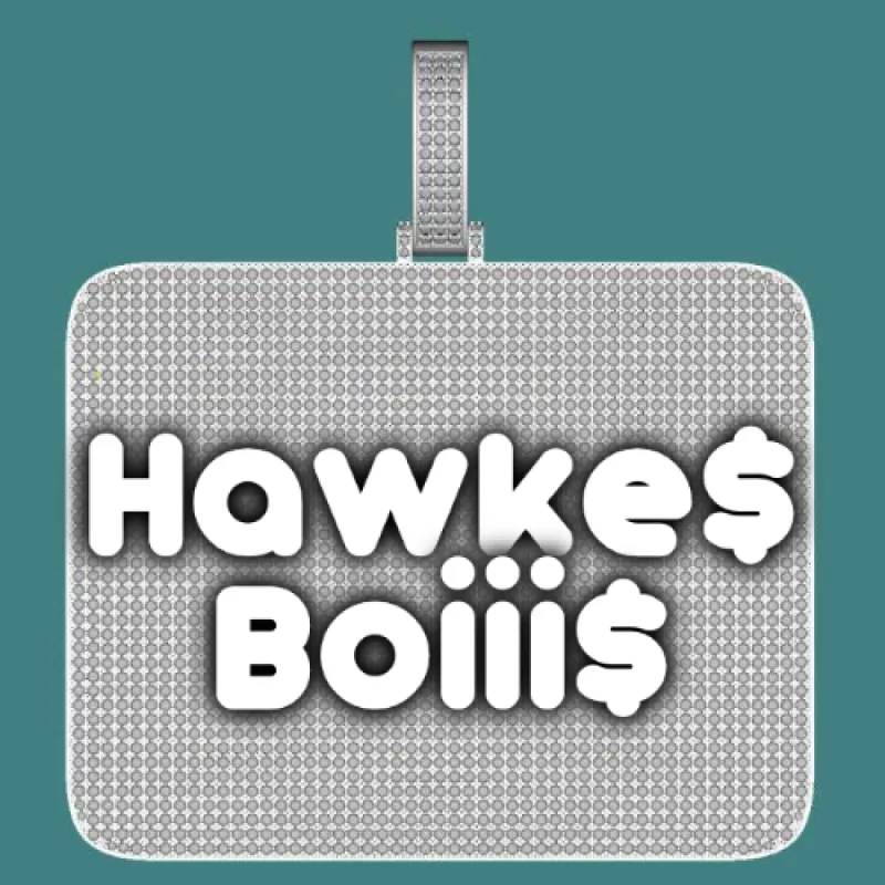 CUSTOM LETTER NECKLACE 3D BIG SQUARE sold by The GUU Shop