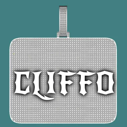 CUSTOM LETTER NECKLACE 3D BIG SQUARE sold by The GUU Shop