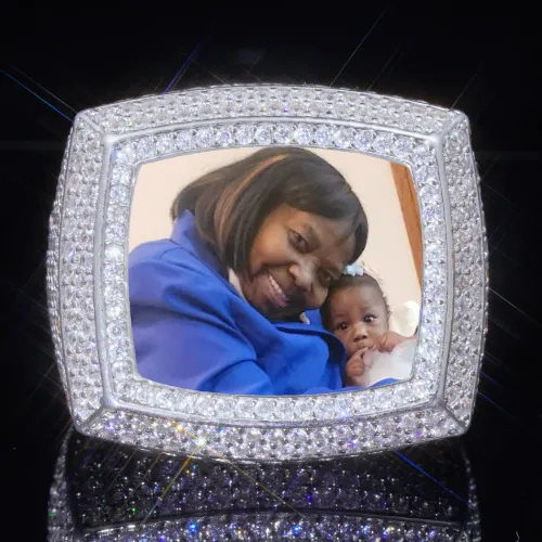 3D CUSTOM PICTURE ICED RING sold by The GUU Shop