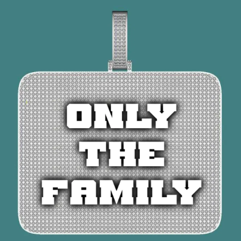 CUSTOM LETTER NECKLACE 3D BIG SQUARE sold by The GUU Shop