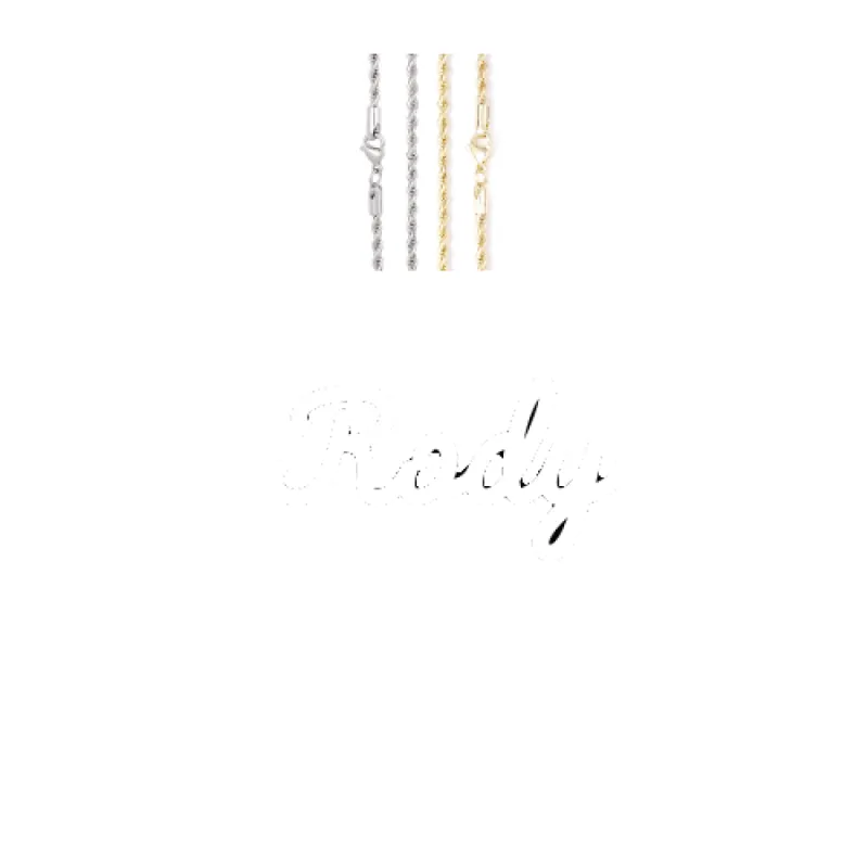 Script Custom Letter Necklace sold by The GUU Shop