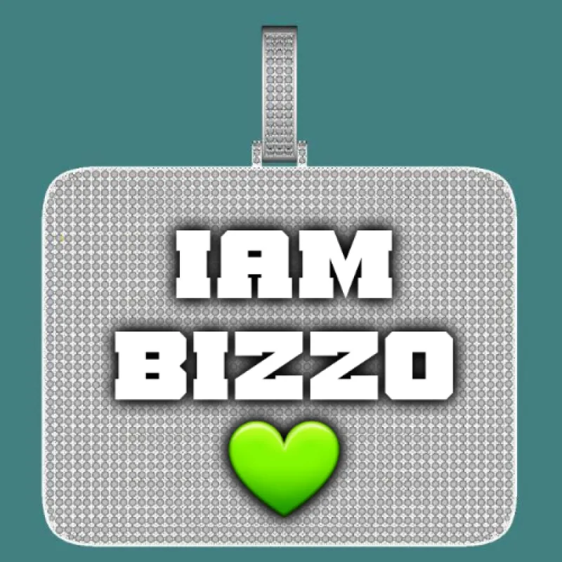 CUSTOM LETTER NECKLACE 3D BIG SQUARE sold by The GUU Shop