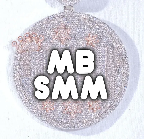 CUSTOM LETTER NECKLACE 3D BIG CROWN DISC sold by The GUU Shop